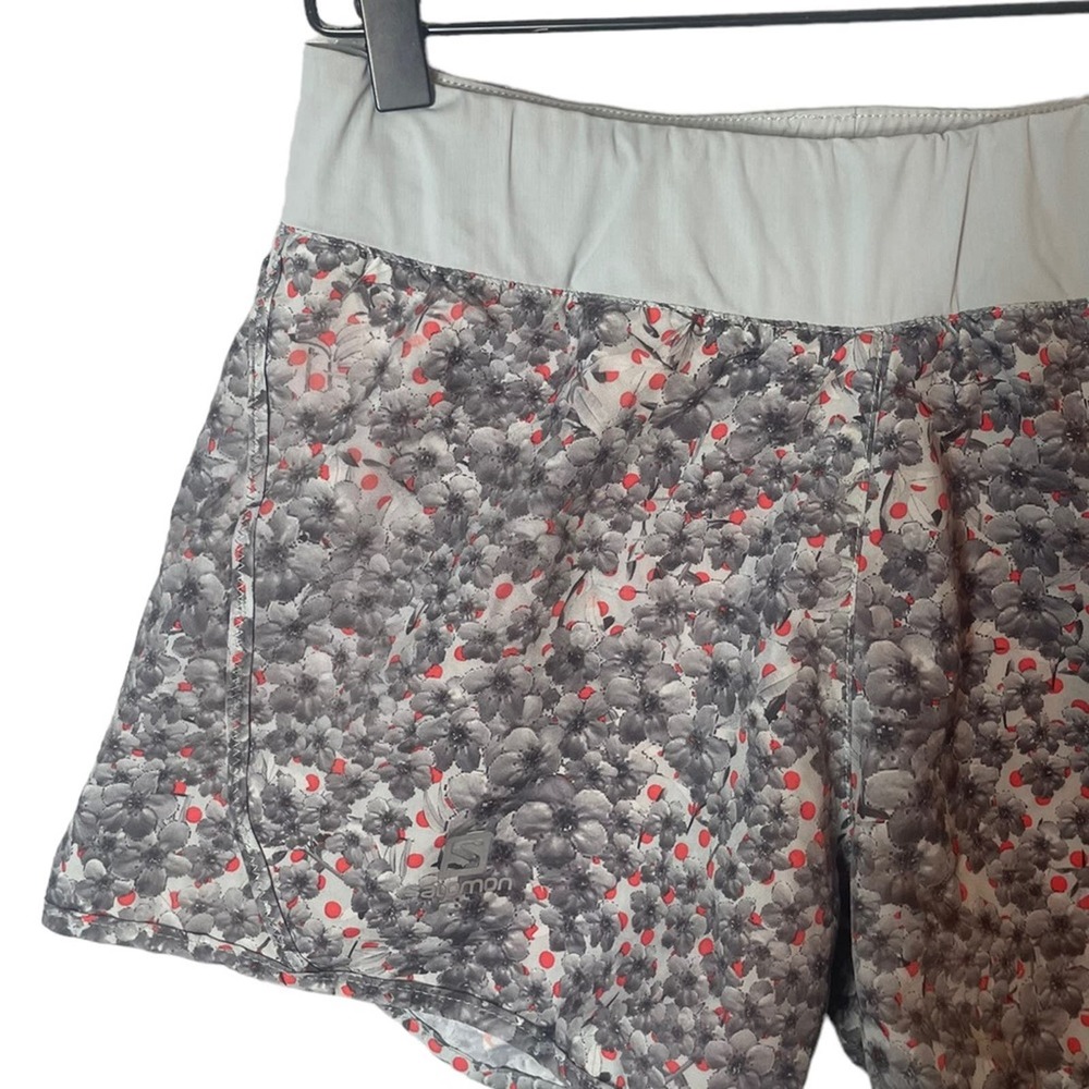 Salomon Women’s Floral Print Lined Running Shorts Size Small - Picture 4 of 5